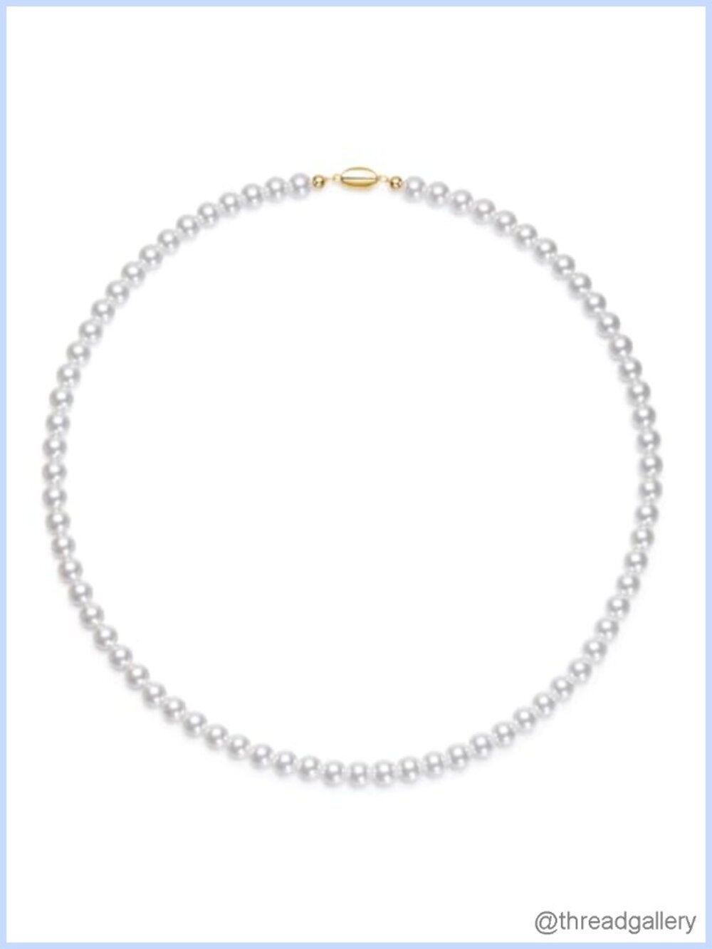 Dainty 6MM Simulated White Pearl Strand Necklace for Women